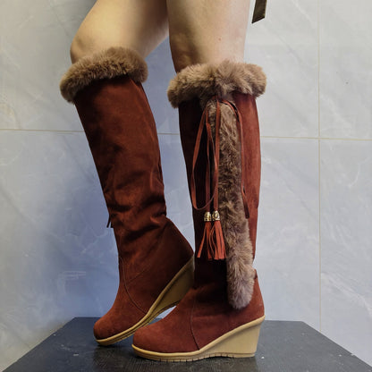 Plush Long Boots