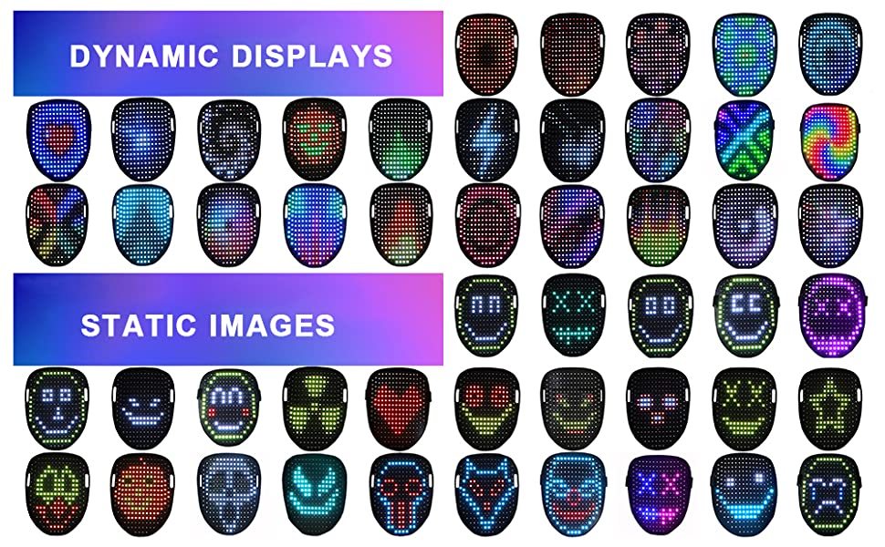 50 Pattern Led Mask