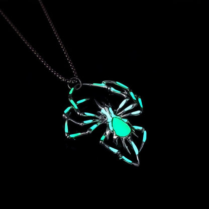 Glowing Spider Necklace