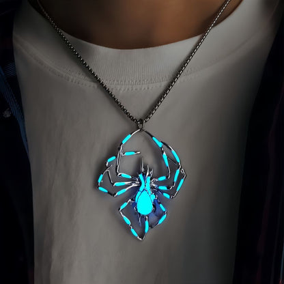 Glowing Spider Necklace