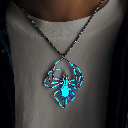 Glowing Spider Necklace