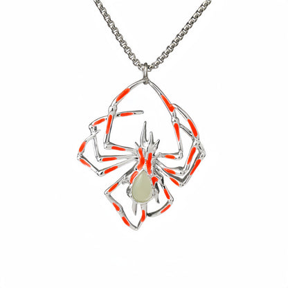 Glowing Spider Necklace